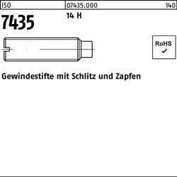 Gewindestift ISO 7435 Schlitz/Zapfen M3x 8 14 H 100 Stück