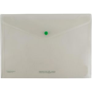 Foldersys Dokumententasche FolderGreen 40711-00 A4, aus Kunststoff, transparent, für 100 Blatt
