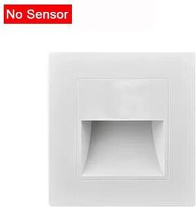 Inspire Select 3W Recessed LED Stair Step Light With Infrared Motion Sensor Indoor & Outdoor Wall Lamp For Stairs, Hallways & Bedroom no Sensor White