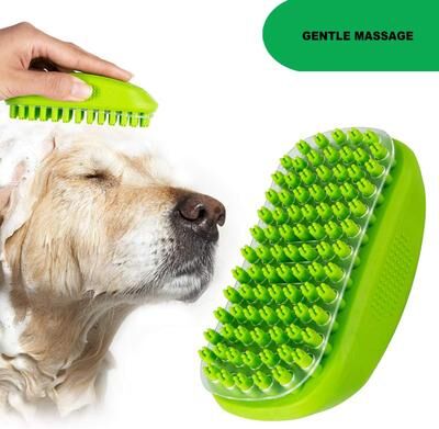Happy Pet Pantry Premium Pet Bath & Massage Grooming Brush For Dogs & Cats Premium Pet Bath & Massage Grooming Brush For Dogs & Cats