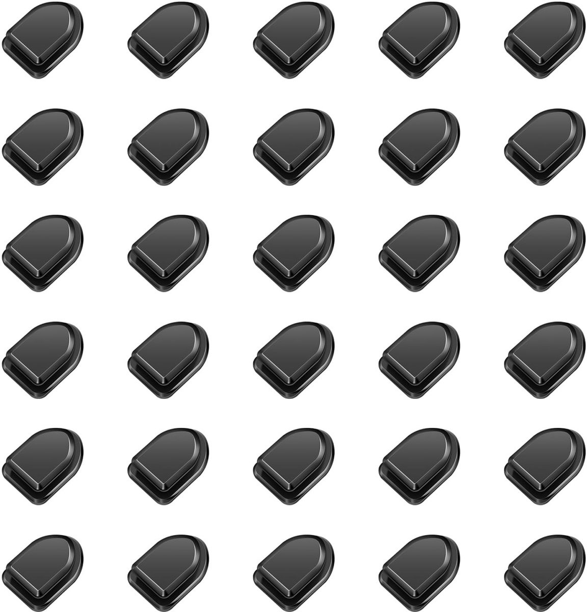 Dailygoods Bindingshaken 30 stuks - Zelfklevend en onzichtbaar - Handdoekhaken voor diverse omgevingen