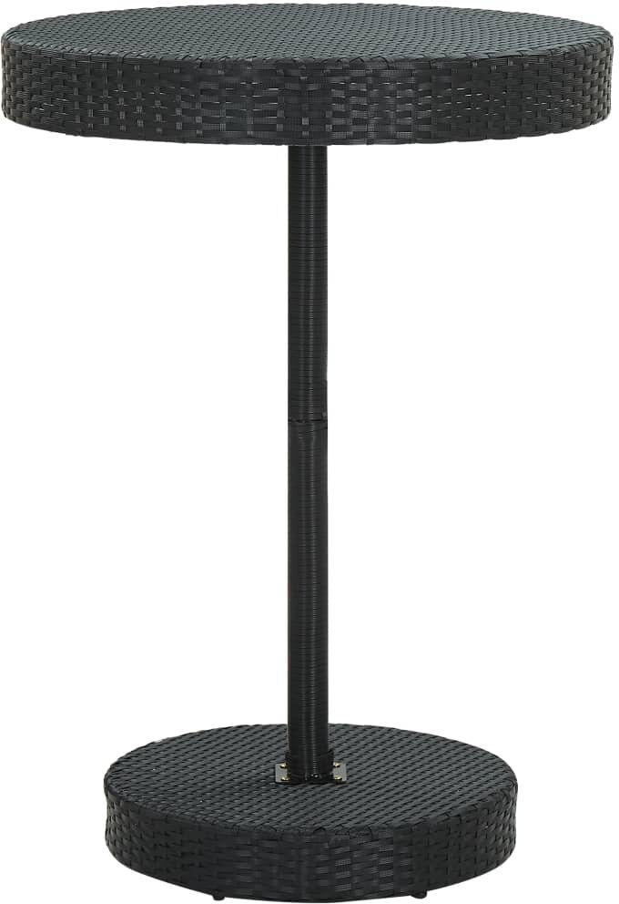 Dakota Fields Ethanael Round Outdoor Dining Table - 75.5 cm W 75.5 cm D Black