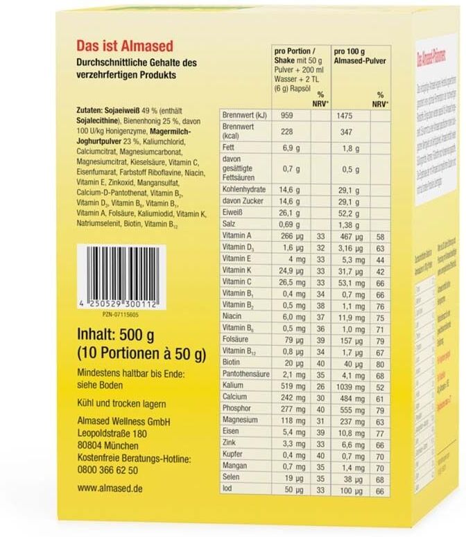 Almased Vitalkost Portionsbeutel 10x50 g Pulver