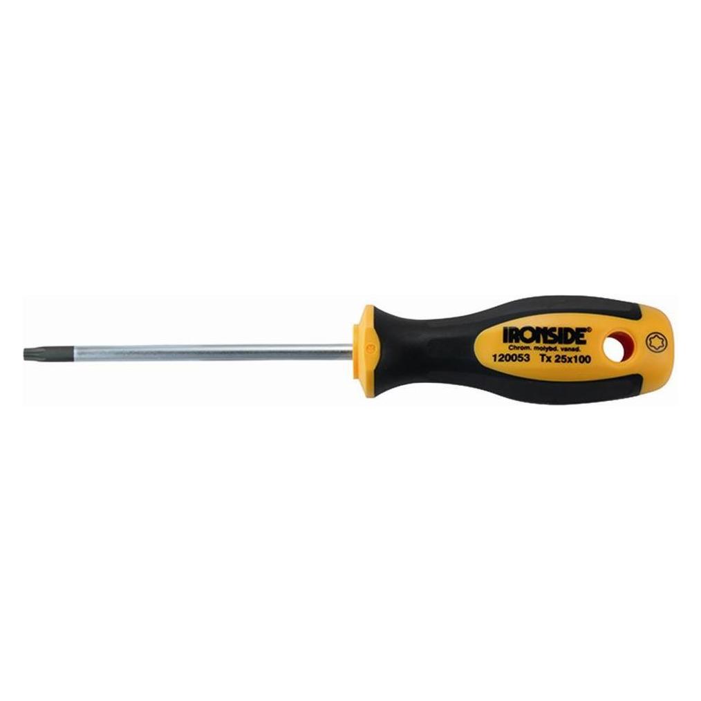 Ironside Schraubendreher TZD T10 x 100 mm 2-Komponenten-Griff Chrom-Vanadium-Stahl (120047)