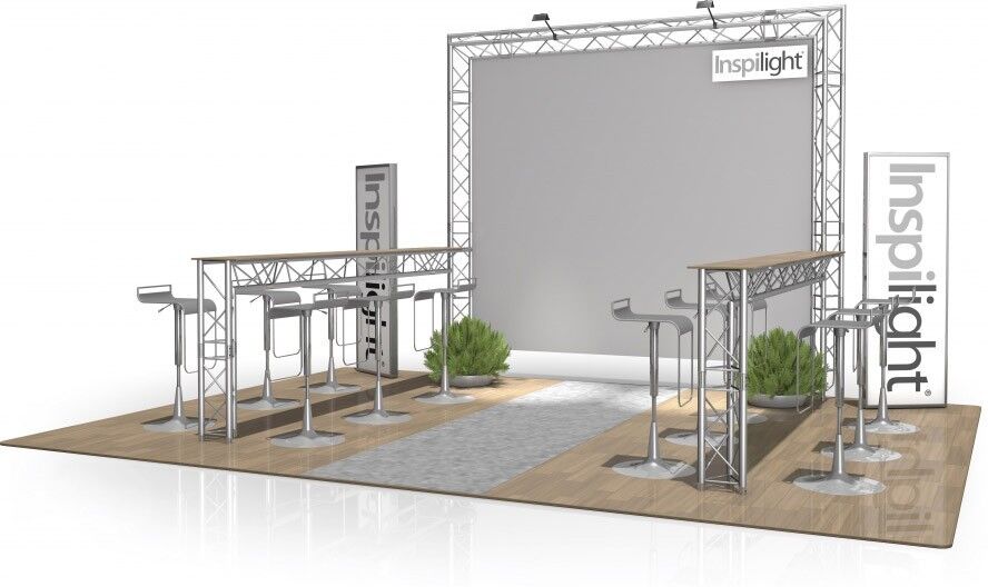 Naxpro-Truss Messestand Fd 23 - 3 X 3 X 2,65 M (Lxbxh) - 9 M² Alu