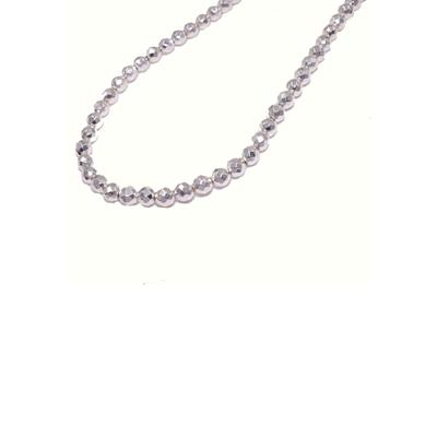 Schmuck-Kettenstrang FIRETTI "Schmuck Geschenk Halsschmuck Halskette Steinkette Edelstein Hämatit", silber (silberfarben), BastelgrundmaterialienB:6cm L:40cm, Stein, Textil, Made in Germany - mit Hämatit, B:6cm L:40cm