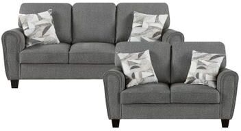 Fremont & Park Ravenna Chenille 2-Piece Living Room Sofa Sets with Decor Pillows