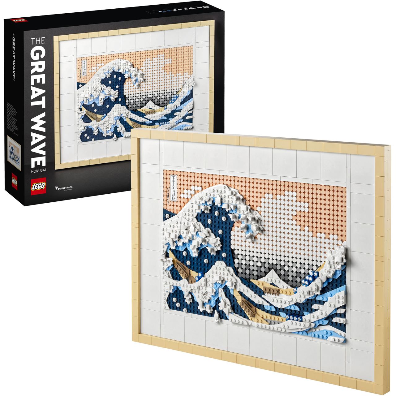 LEGO ART 31208 Hokusai Große Welle, Japanische Wanddeko, Bastelset DYI