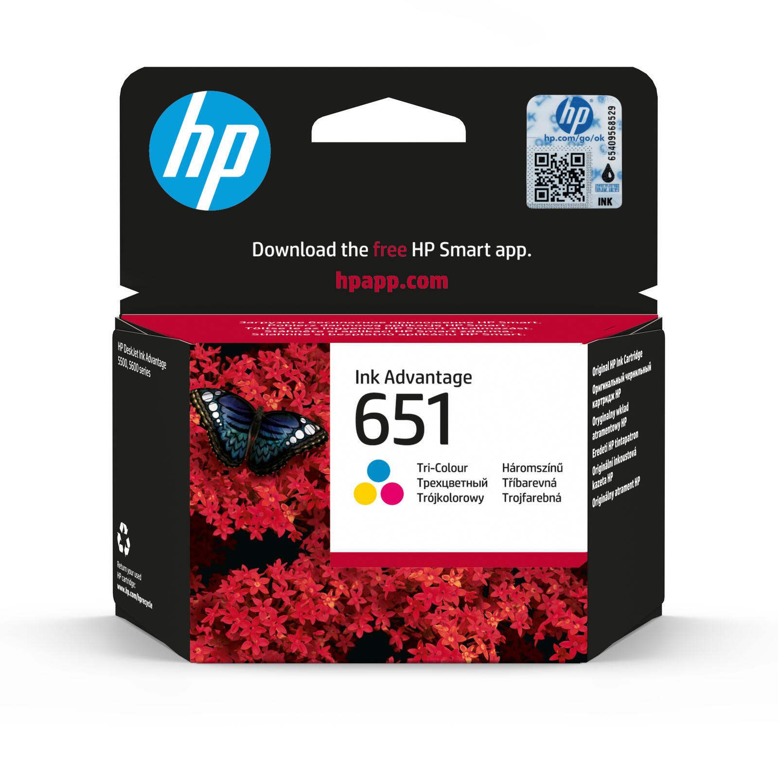HP Inc. HP Original 651 Druckerpatrone - cyan, magenta, gelb (C2P11AE#BHK)