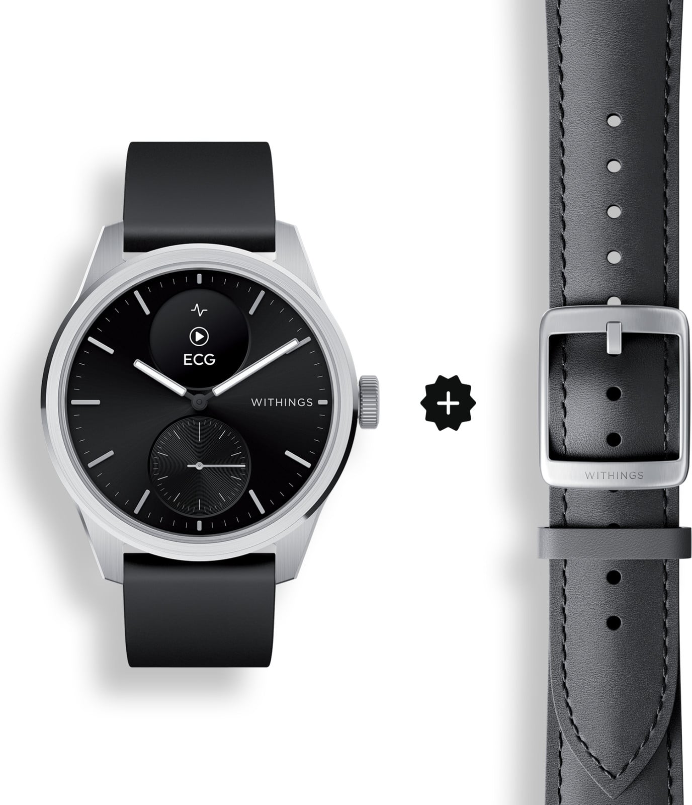 Withings ScanWatch 2 Smartwatch, 42 mm, OLED, 52,6 gram
