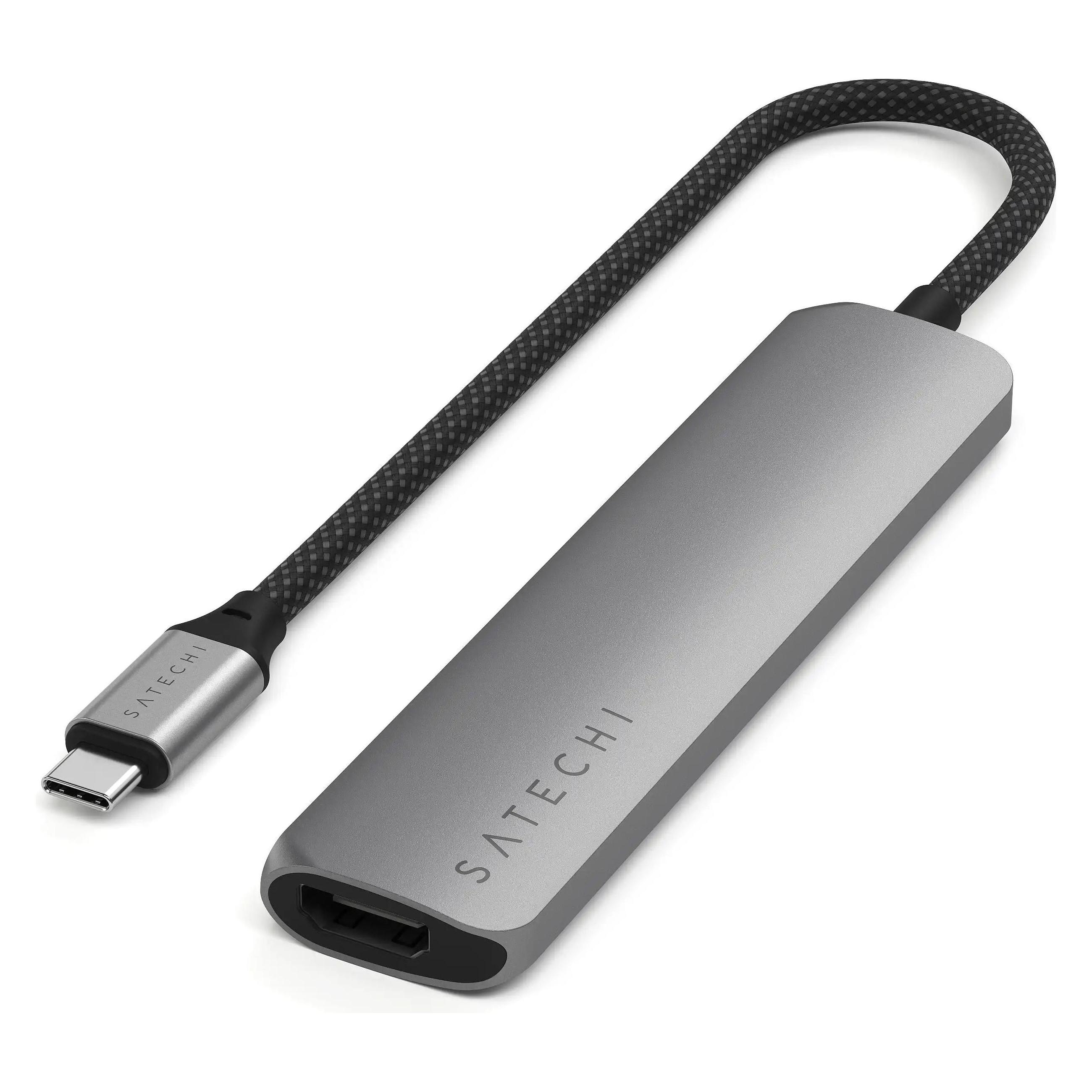 Satechi Slim 6 Multiport Hub Silver (USB-C, 6 Ports) (ST-P6SS)