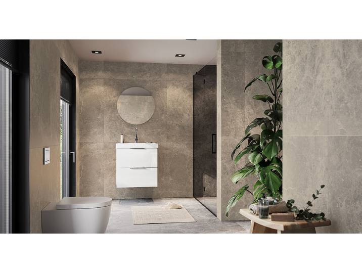 Meuble vasque Celano 61 x 65cm Blanc/Blanc