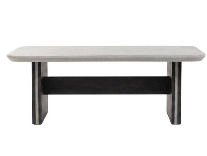 JVmoebel Couchtisch Weißer Couchtisch Industrieller Stil Modernes Interieur Holzrahmen