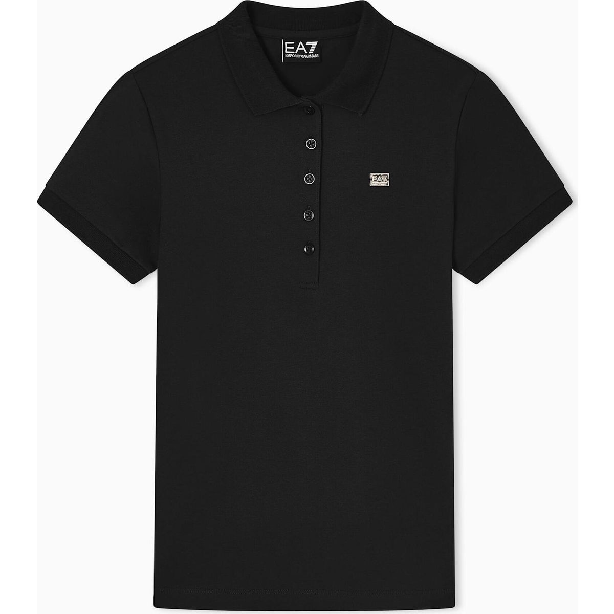 EA7 Train Core Lady W Polo SS - Train Core Lady W Polo SS black (UC001) XS 7W000030 AF12450-UC001-XS