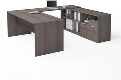 Bestar i3 Plus 72W U-Shaped Executive Desk with Storage