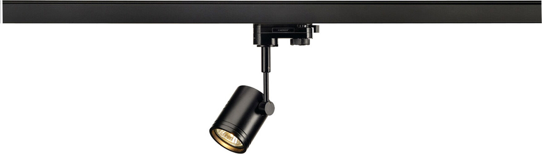 Slv Bima I Leuchtenkopf, Schwarz, Gu10, Max. 50w, Inkl. 3p.-Adapter - Leuchten Mit 3 Phasen Adapter 230v