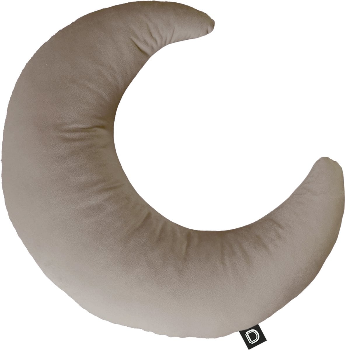 Decordruk Velvet Collectie Sierkussen Maanvorm Piaskowy