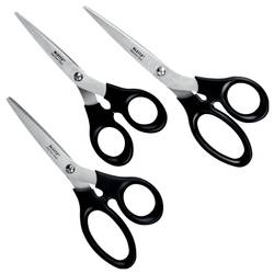 Leitz 54260095 Universal Universalschere Rechtshänder, Linkshänder 165 mm, 185 mm, 205 mm Schwarz