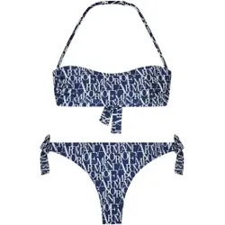 Emporio Armani für Damen. EW000798_AF20242 Bikini Logomania blau (S), Strandbekleidung, Polyamid