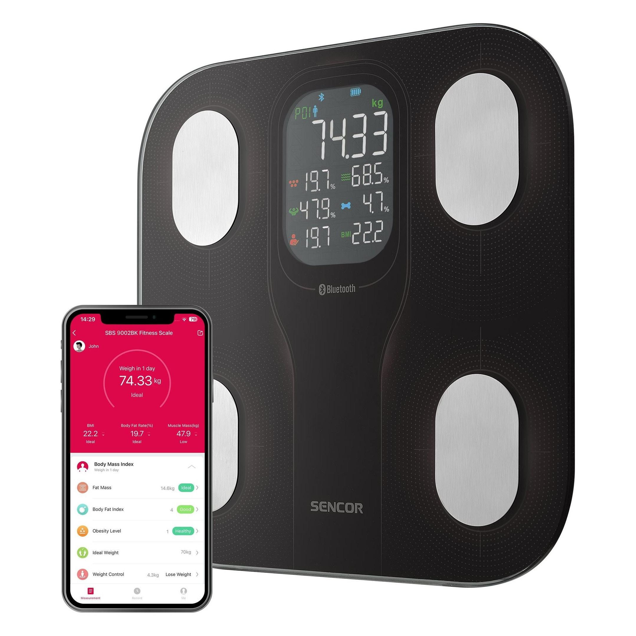Sencor - Personal scale SBS 9002BK (180 kg) (8590669374175)