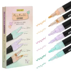 ONLINE® Pastell Lettering Acrylstifte-Set Mehrfarbig