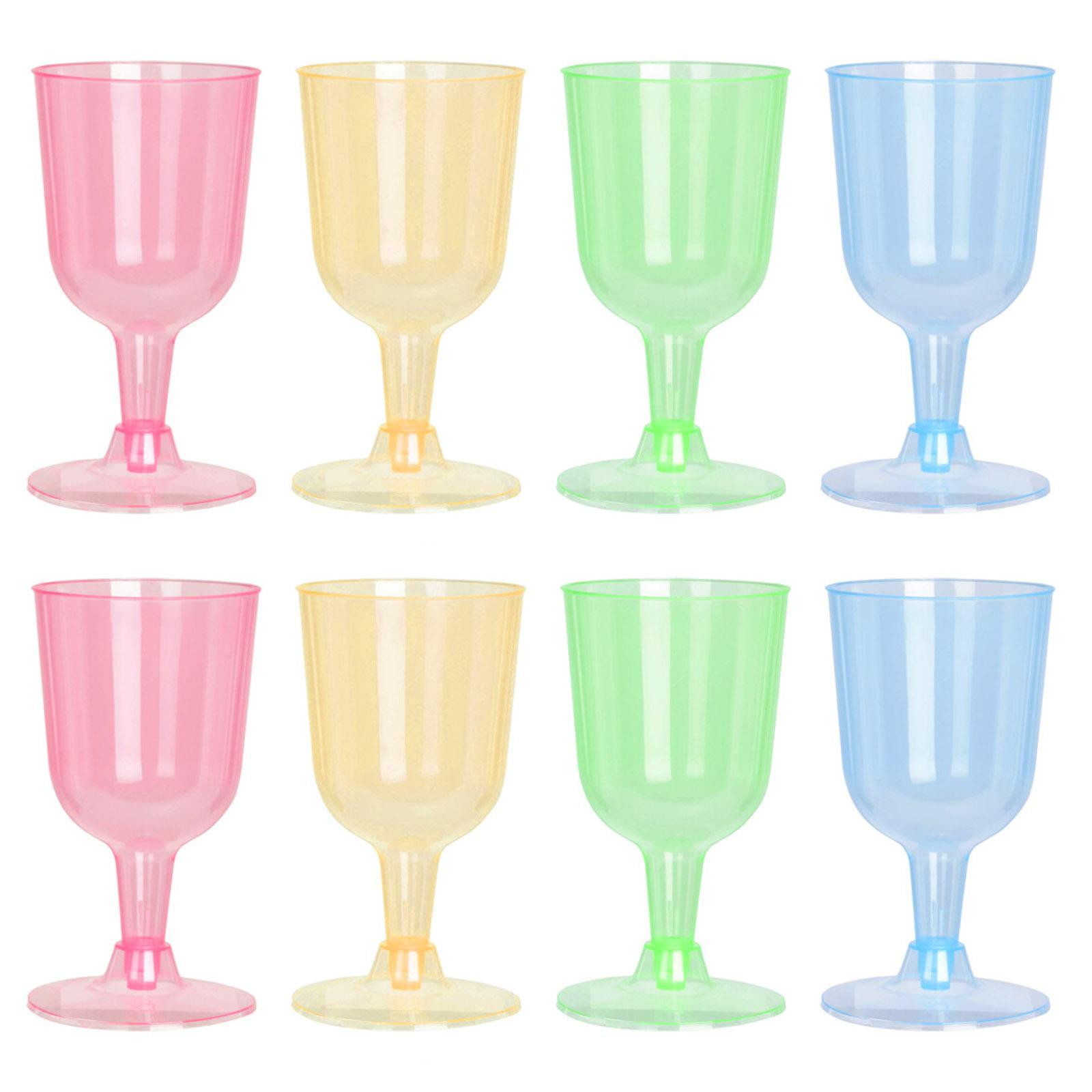 HAC24 Herbruikbare plastic wijnglazen, 160 ml, 128 stuks