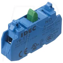 ID YWE10 - Einfacher Kontaktblock YW, 1 NO, blau