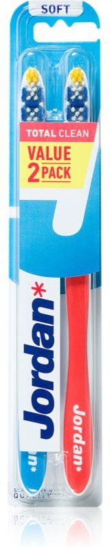 Jordan Total Clean Soft 2 pack brosse à dents 2 pcs