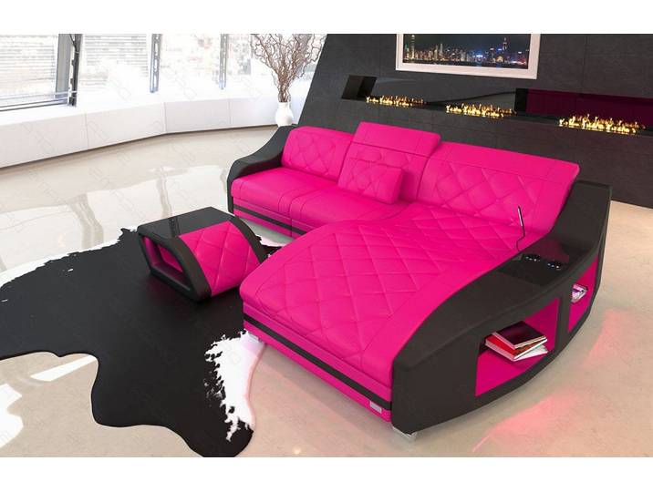 Ecksofa Swing Eleganz L-Form in Leder