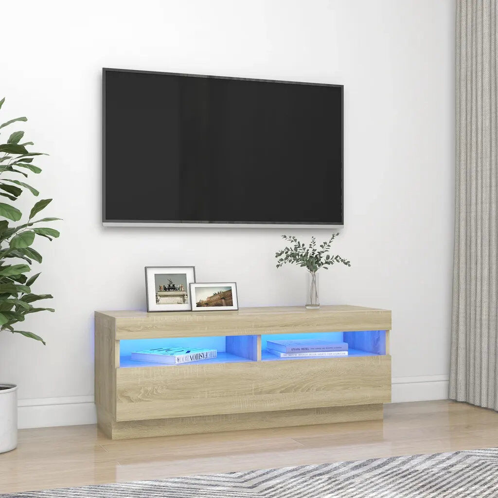 Ebern Designs Aydric TV Stand Sonoma Oak 88"