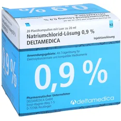 Natriumchlorid-lösung 0,9% Deltamedica L 20X20 ml
