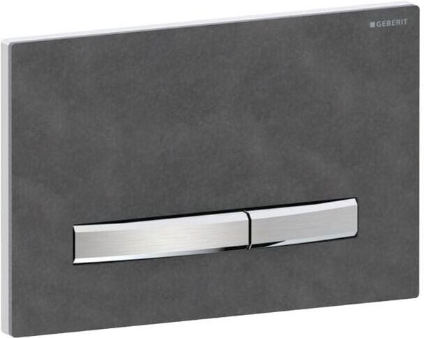 Geberit Sigma 50 Square Betätigungsplatte 115788JM2 Mustang Schiefer, für 2-Mengen-Spülung