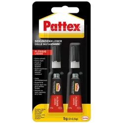 Pattex Flüssig Sekundenkleber 2x 2,5g