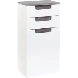 Unterschrank Siena Weiß/Eichefarbe