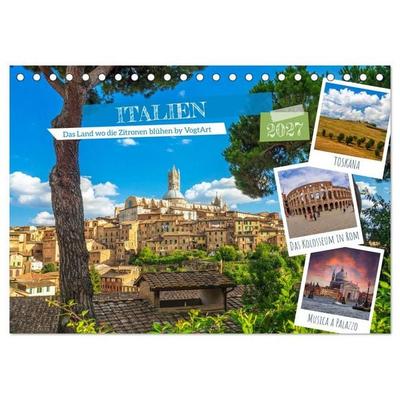 Italien, das Land wo die Zitronen blühen by VogtArt (Tischkalender 2027 DIN A5 quer), CALVENDO Monatskalender