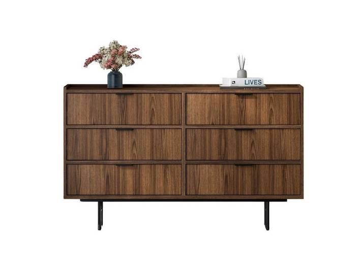 Compleo Kommode mit 6 Schubladen, Kommode vintage, Schubkastenkommode COLGO