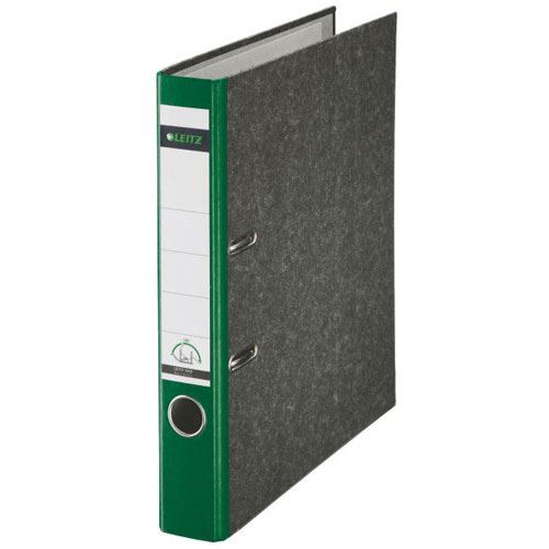 LEITZ 1050 Ordner grün marmoriert Karton 5,2 cm DIN A4