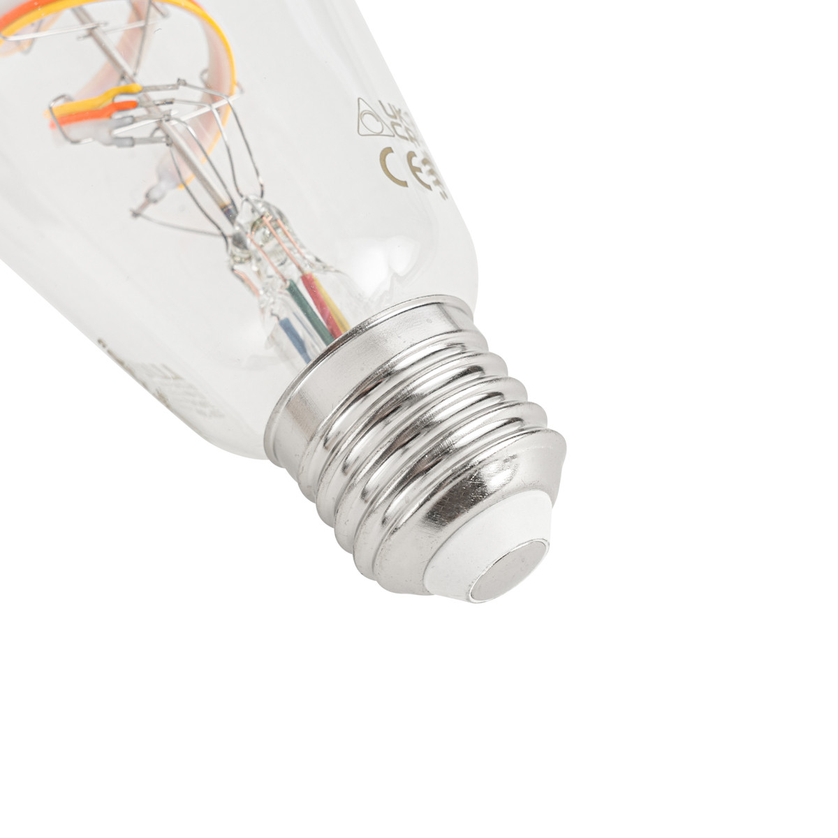 LUUMR Smart LED Globe Lamp E27 RGBW Filament Vintage Transparent 4W 250 lm 2700K Dimbare Lamp