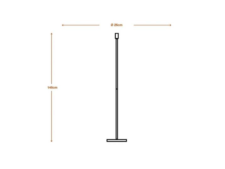 OSRAM Stehlampe DECOR STICK, alu / grau / zink, für Wohn- / Esszimmer, Metall, Modern, Stehlampe