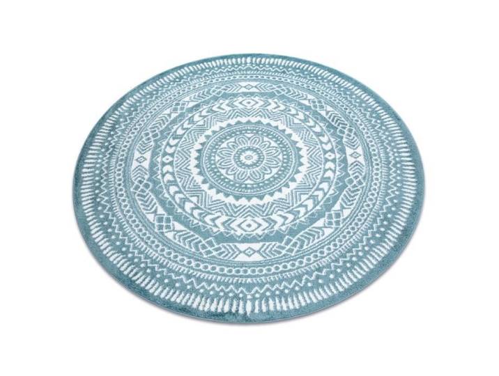 Tapis - RUGSX - FUN - Rond - Bleu - 160 cm - Moderne