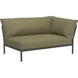 LEVEL2 Outdoor Sofa Lounge-Modul 2 Blattgrün Dunkelgrau Rechts