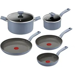 Tefal Cera Color ON, Pfannenset + Topfset, Blau