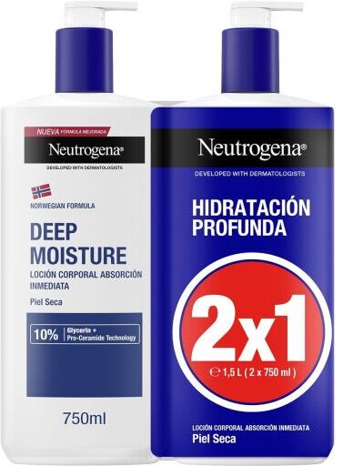 Neutrogena Hidratación Profunda Loción Corporal Piel Seca 2x750 ml