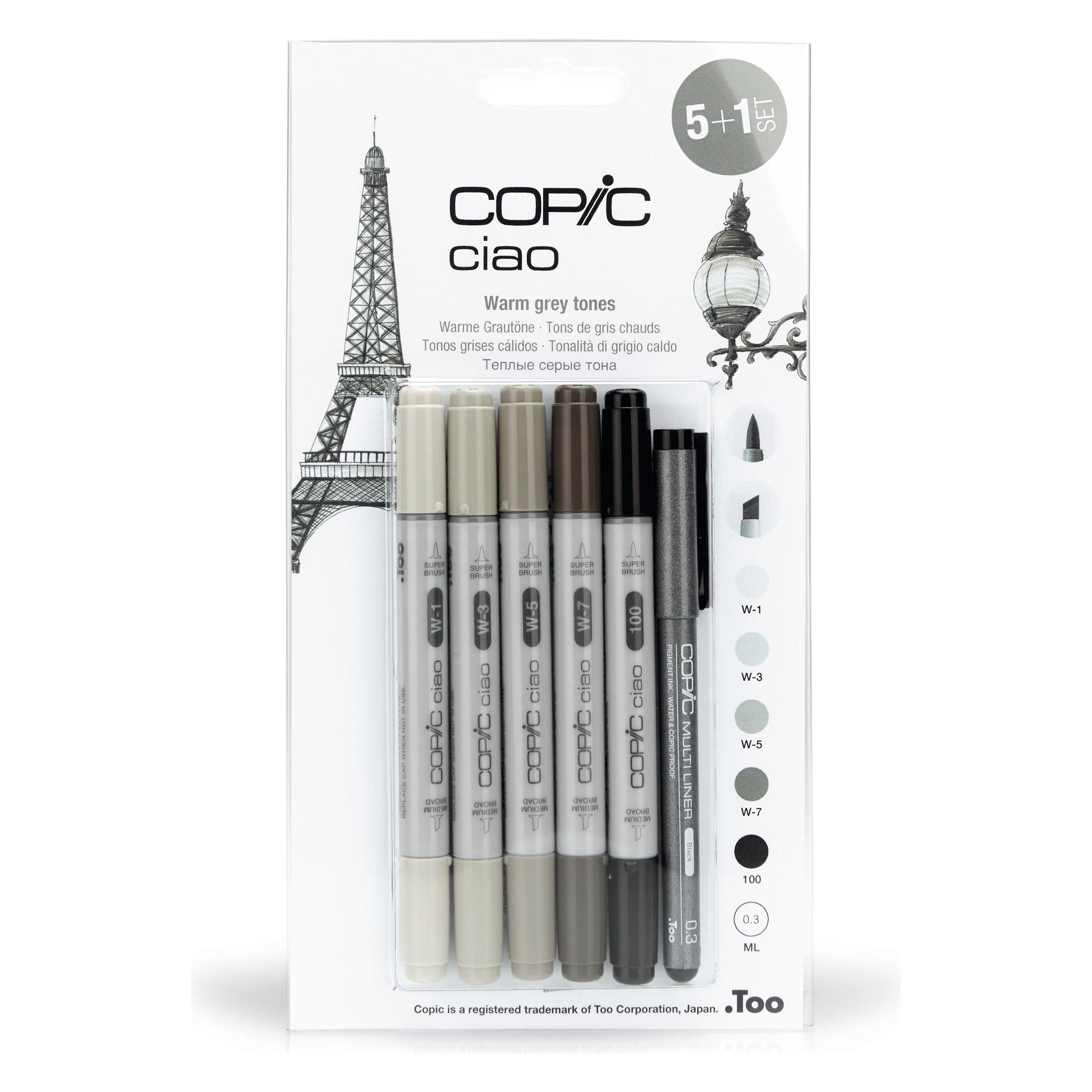 Copic Warme Grautöne (6x) (22075565)