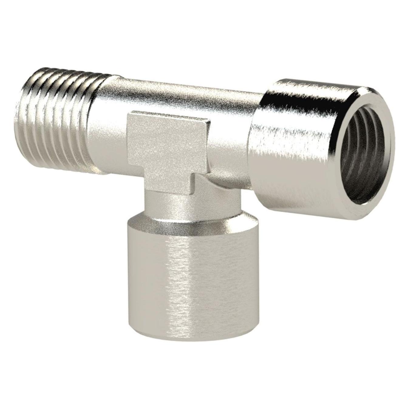 Riegler T-Stück, innen/innen/aussen, G/R 1 SW 30, Messing vernickelt (74140555)