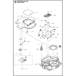 Original Husqvarna Staubdichtung Schneidsystem für Automower 435X AWD 435X AWD NERA 535 AWD und 535 AWD EPOS