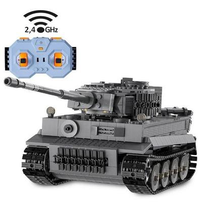 CaDA Panzer Tiger 1:35 grau 2,4GHz Bricks