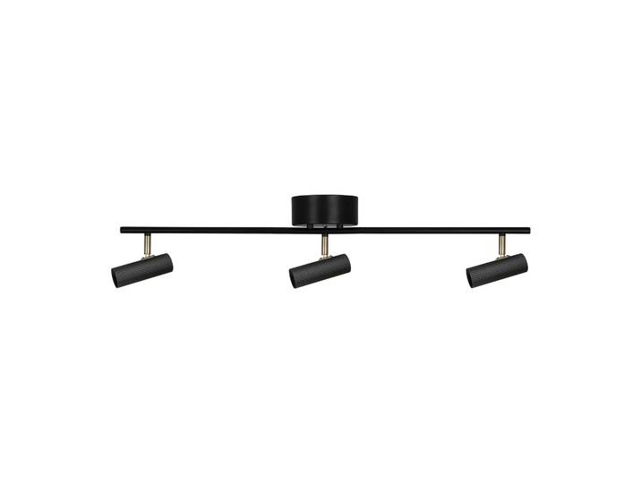 Globen Lighting Plafonnier Hubble 3 Long Noir-laiton