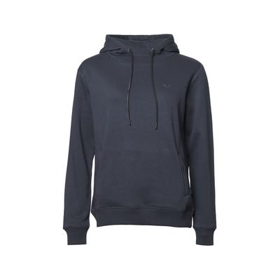 Hoodie KLEINIGKEIT "Kleinigkeit Sweat & Fleece - Hoodies 3.0", Damen, Gr. XS, grau (night blau), 70% Baumwolle, 30% Polyester, unifarben, Rundhals, Sweatshirts Hoodie