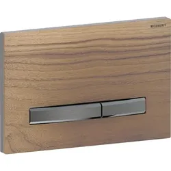 Geberit Betätigungsplatte Sigma50, für 2-Mengen-Spülung schwarzchrom, Nussbaum amerikanisch, 115671 115671JX2